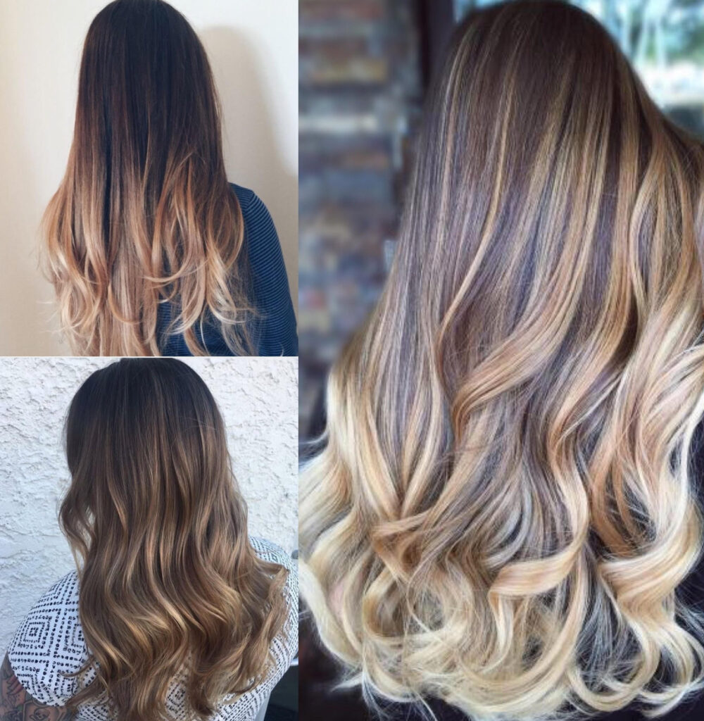 color melt, balayage, ombre